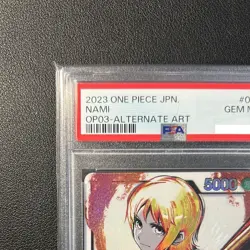 PSA 10 Nami OP03-040 L Alt Art Mighty Enemies 2023 ONE PIECE Card Game Japanese - Image 3