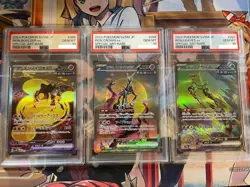 PSA 10 Iron Leaves Iron Crown Iron Boulder ex SAR Set Of 3 Pokemon Card Japanese - Image 1