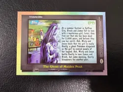 Pokemon Vintage Topps EP19 The Ghost of Maiden Peak Rainbow Foil Pokemon Card - Image 2