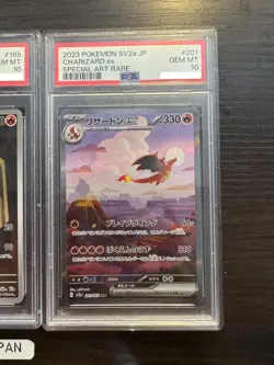 PSA 10 Charizard SAR 201/165 Charmander Charmeleon Set Pokemon Card 151 Japanese - Image 5
