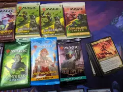 Lot Of 9 Magic The Gathering Booster Packs, 10 Rares, 60 Spiderman Commons/Unc. - Image 3