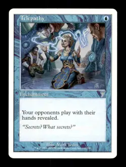 MTG Telepathy LP Light Play Seventh Edition [1551] - Image 1