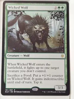 Wicked Wolf - Throne of Eldraine - Magic the Gathering MTG Nice! - Image 1