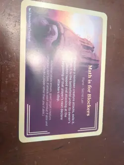 Mtg Secret Lair Spectacular Math Is For Blockers Planechase Card - Image 1