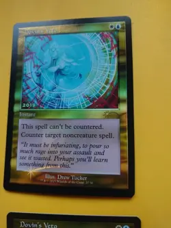 Dovin's Veto x2 Promo FOIL 30th Anniversary Instant Magic the Gathering Card NM - Image 5
