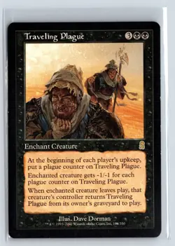 (2x) TRAVELING PLAGUE - Odyssey - MTG Magic the Gathering Card - Rare - Image 1