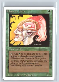 (2x) Llanowar Elves Revised Common - MTG Magic the Gathering Card - Image 1