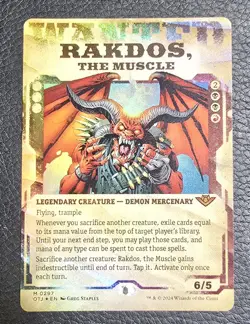 Rakdos, the Muscle (Showcase) Outlaws of Thunder Junction Foil MTG NM Magic Card - Image 1