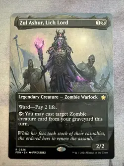 1x Zul Ashur, Lich Lord (Borderless)- Foundations- NM- Mtg Magic The Gathering - Image 1