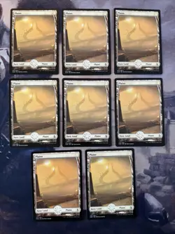 8x Plains (250) Full Art- Amonkhet- Mtg Magic The Gathering Card Lot- NM/LP - Image 1