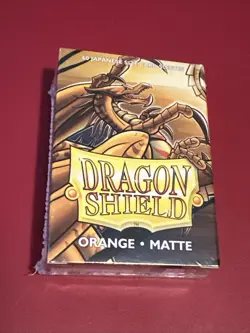 1 Pack Box Matte Orange Dragon Shield Japanese Small Protector 60 Card Sleeve AI - Image 1