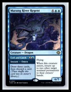 MTG Marang River Regent Coil and Catch Tarkir Dragonstorm #051 Regular Rare TCG - Image 1