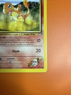 Pokemon TCG Blaine's Charmander 061/132 Gym Heroes 1st Edition LP Free Shipping! - Image 4