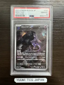 PSA 10 GEM MINT Mewtwo 183/165 AR Japanese 151 SV2a Pokemon 2023 Art Rare - Image 1