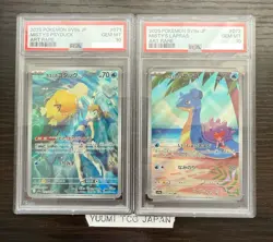 PSA 10 Misty's Psyduck Lapras AR Set 071/063 072/063 Heat Wave Arena Pokemon JP - Image 1