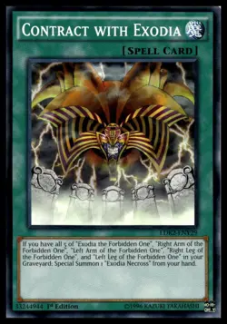 Contract with Exodia LDK2-ENY29 1st Edition YuGiOh - Image 1