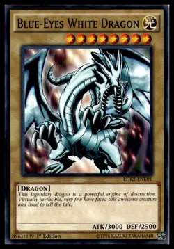 Blue-Eyes White Dragon (Version 1) LDK2-ENK01 1st Edition YuGiOh - Image 1