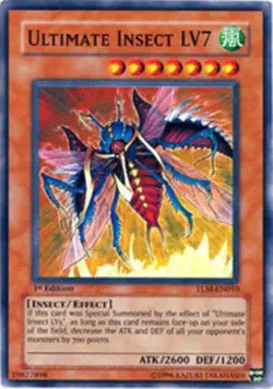 Ultimate Insect LV7 - TLM-EN010 - Super Rare - Unlimited Edition Near Mint Yugio - Image 1