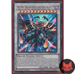 Yugioh Hot Red Dragon Archfiend King Calamity DUPO-EN059 Ultra Rare 1st Ed LP - Image 1