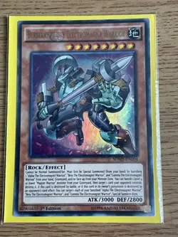 Yu-gi-oh Berserkion the Electromagna Warrior SDMY-EN004 Ultra Rare 1st NM card - Image 1