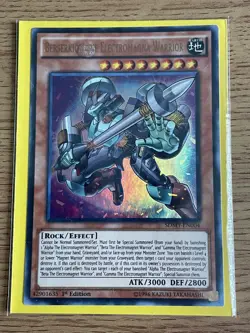 Yu-gi-oh Berserkion the Electromagna Warrior SDMY-EN004 Ultra Rare 1st NM card - Image 2