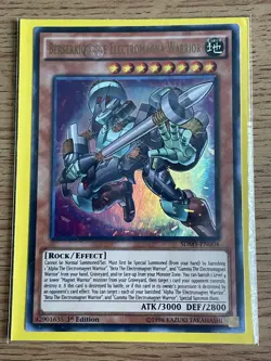 Yu-gi-oh Berserkion the Electromagna Warrior SDMY-EN004 Ultra Rare 1st NM card - Image 3