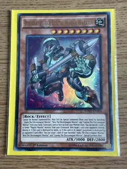 Yu-gi-oh Berserkion the Electromagna Warrior SDMY-EN004 Ultra Rare 1st NM card - Image 5
