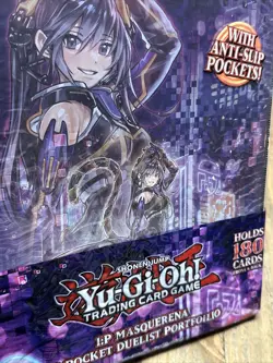 New Sealed Yu-Gi-Oh! 9 Pocket Portfolio I:P MASQUERENA Binder Duelist Folder - Image 1