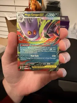 Mega Gengar ex 056 Phantasmal Flames Double Rare Pokemon Card Pre Release MINT - Image 2