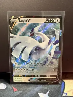 Pokemon Lugia v TCG SWSH301 Sword & Shield Black Star Promo Holo Card - Image 1