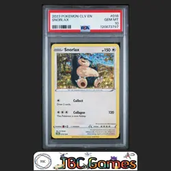 Snorlax CLV Trading Card Game Classic Venusaur & Lugia ex Deck #016 PSA 10 - Image 1