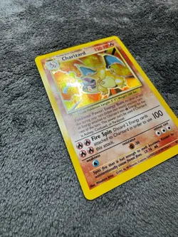 Pokemon TCG Charizard Base Set Holo Unlimited Rare Card 4/102 - Image 3