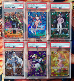 PSA 10 Complete set 6 SP Emperors in the New World ONE PIECE Card Japanese OP09 - Image 1