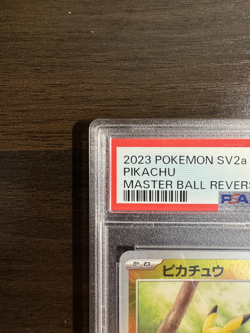 PSA 10 Pikachu Master Ball Foil C 025/165 SV2a Pokemon Card 151 Japanese 2023 - Image 3