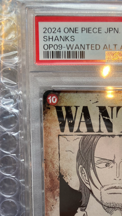 PSA 10 Shanks OP09-004 Wanted Emperors in the New World ONE PIECE Card Japanese - Image 3