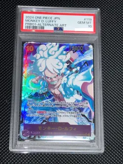 PSA 10 Luffy OP05-119 SEC Alt Art ONE PIECE Card The Best PRB-01 Japanese - Image 1