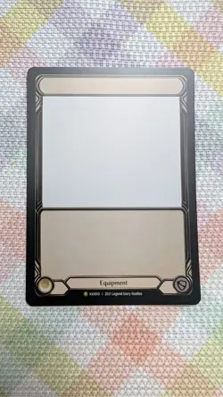 Flesh And Blood Blank Equipment Card Promo XXX010 Standard M/NM Condition - Image 1