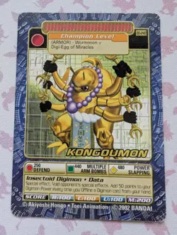 Bandai Digimon Trading Card Series 5 Kongoumon Bo-240 Non Holo - Image 1