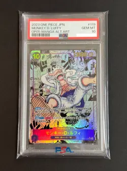 PSA 10 Luffy Nika OP05-119 Manga Alt Art Comic Parallel ONE PIECE Card Japanese - Image 1