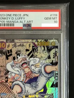 PSA 10 Luffy Nika OP05-119 Manga Alt Art Comic Parallel ONE PIECE Card Japanese - Image 4