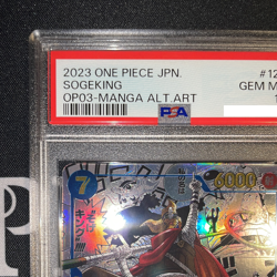 PSA 10 Sogeking OP03-122 Comic Parallel Manga Alt Art One Piece Card Japanese - Image 3