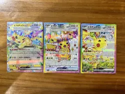 Pokemon Card Pikachu ex SAR RR SR set 132/106 sv8 Super Electric Breaker Japan - Image 1