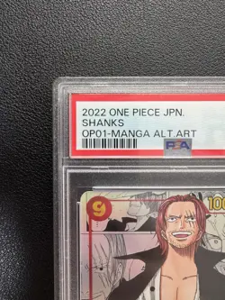 PSA 10 Shanks OP01-120 SEC Comic Parallel Manga Alt Art ONE PIECE Card Japanese - Image 3