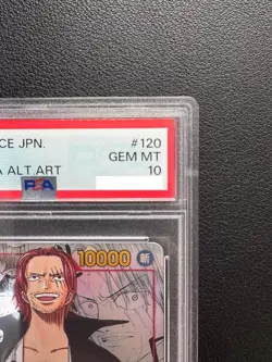PSA 10 Shanks OP01-120 SEC Comic Parallel Manga Alt Art ONE PIECE Card Japanese - Image 4