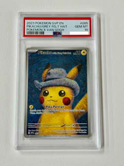 PSA 10 Van Gogh Pikachu with Grey Felt Hat SVP EN 085 Promo Pokemon Card English - Image 1