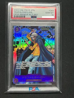 PSA 10 Trafalgar Law OP05-069 Comic Parallel Manga Art One Piece Card Japanese - Image 1