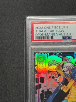 PSA 10 Trafalgar Law OP05-069 Comic Parallel Manga Art One Piece Card Japanese - Image 3