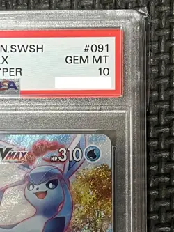 PSA 10 Glaceon VMAX 091/069 HR Eevee Heroes Full Art 2021 Pokemon Card Japanese - Image 4