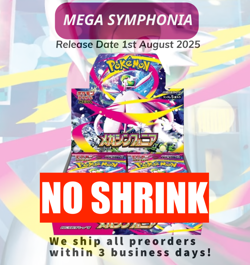 Mega Symphonia Booster Box M1S Pokemon Card Japanese No shrink Unopened Box - Image 1