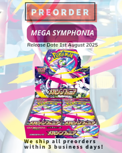 Mega Symphonia Booster Box M1S Pokemon Card Japanese No shrink Unopened Box - Image 2
